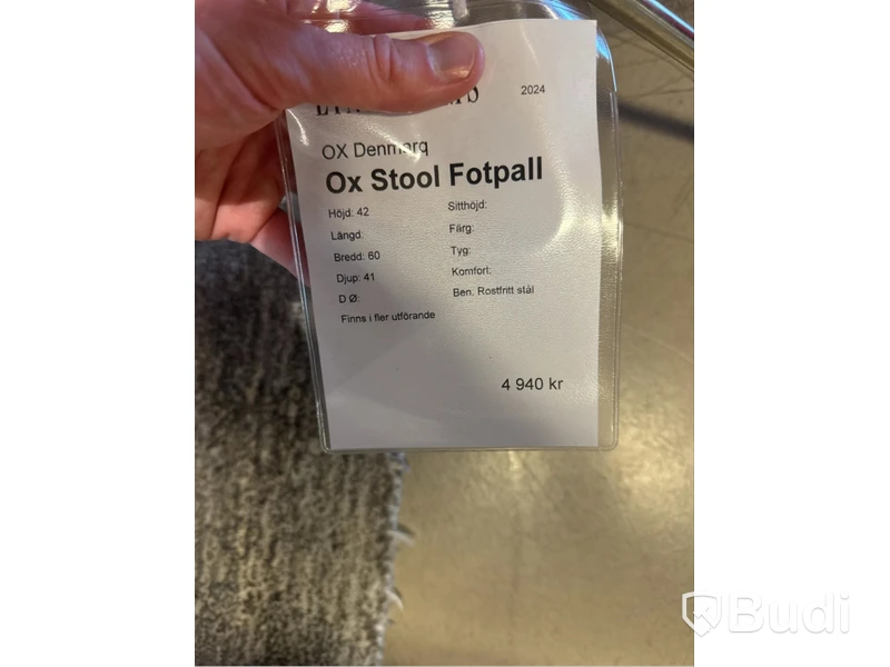 Stol OX Denmarq KS-stol inkl. fotpall. Ord. pris inkl. moms: ca 21 620 kr