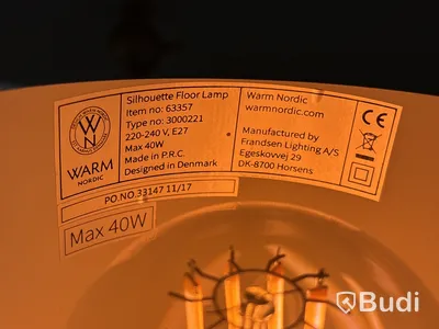 Golvlampa Silhouette Svend-Aage Holm-Sørensen. Ord. pris inkl. moms: ca 11 999 kr