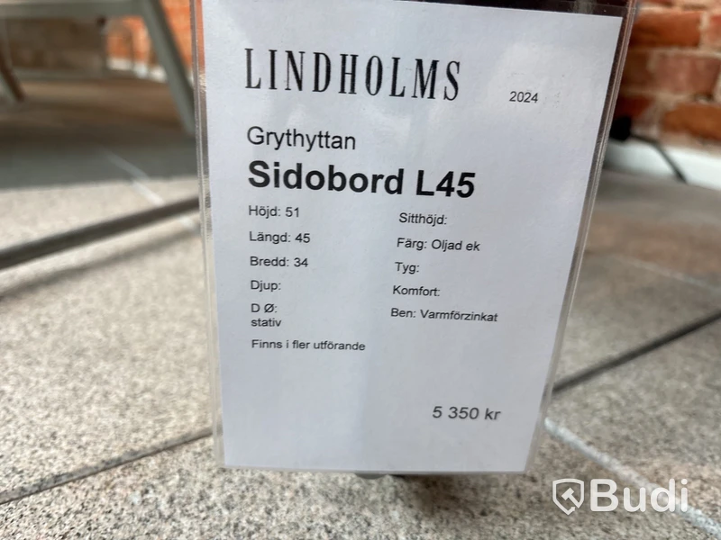 Sidobord Grythyttan - Ord. pris inkl. moms: ca 5 350 kr