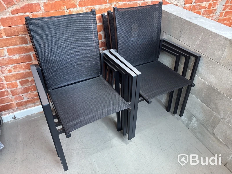 6 st. Utomhusstolar Brafab totalt ord. pris inkl. moms: ca 18 500 kr