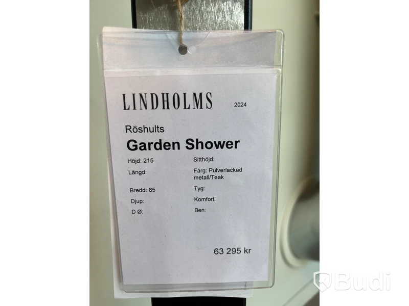 Trädgårdsdusch Röshults - Ord. pris inkl. moms ca: 63 295 kr