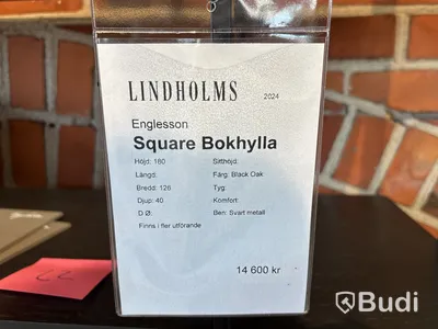 Bokhylla  Engelsson Square. Ord. pris inkl. moms: ca 14 600 kr