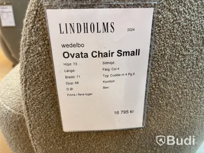 Fåtölj Wedelbo Ovata. Ord. pris inkl. moms: ca 16 795 kr