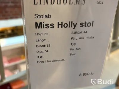 Stol Stolab Miss Holly. Ord. pris inkl. moms: ca 8950 kr