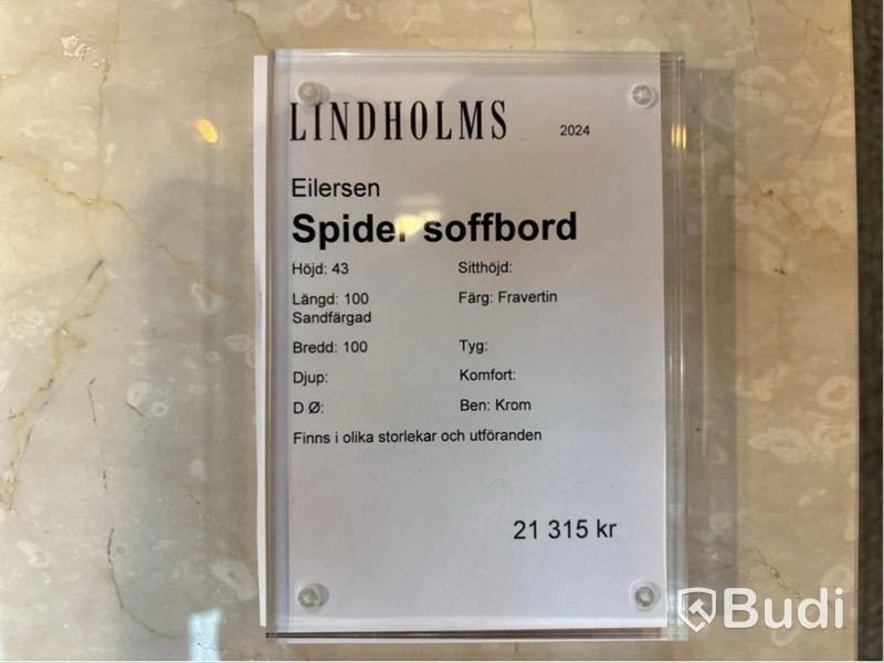 Soffbord Eilersen Spider. Ord. pris inkl. moms: ca 21 315 kr