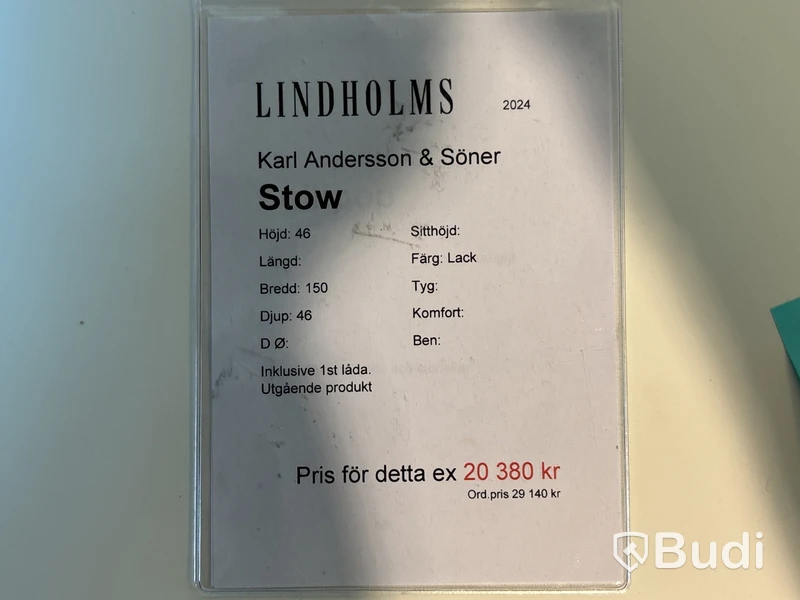 Skåp Karl Andersson & Söner Stow. Ord. pris inkl. moms: ca 20 380 kr