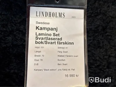Fåtölj Swedese Lamino set, inkl. fotpall. Ord. pris inkl. moms: ca  16 990 kr