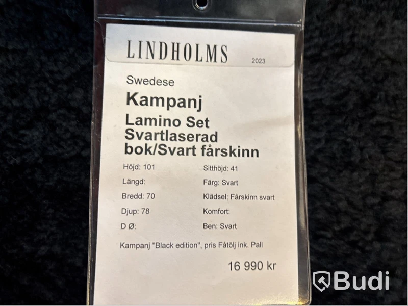 Fåtölj Swedese Lamino set, inkl. fotpall. Ord. pris inkl. moms: ca  16 990 kr