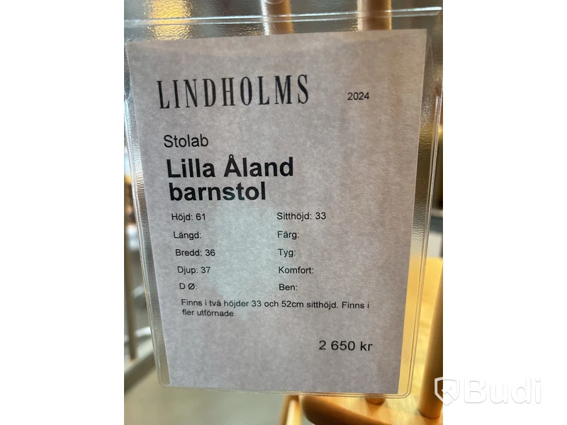 Barnstol Stolab Lilla Åland. Ord. pris inkl. moms: ca 2 650 kr
