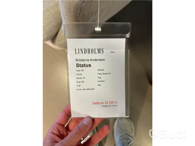 Fåtölj Bröderna Andersson Status. Ord. pris inkl. moms: ca 27 730  kr