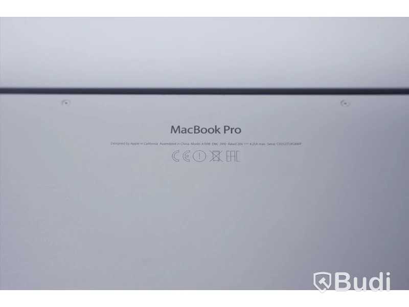 Macbook Pro Apple, 15 tum (2015) i7, 16 GB RAM, 500 GB SSD ink strömsladd