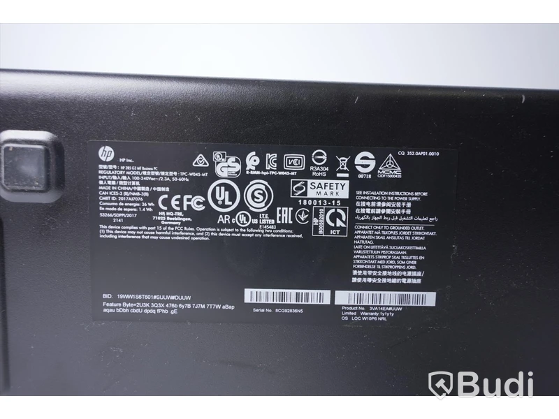 Dator HP 285 G3 MT Buisness PC, AMD Ryzen 5 2400 G, 8GB RAM, 256 GB SSD (Inget OS)