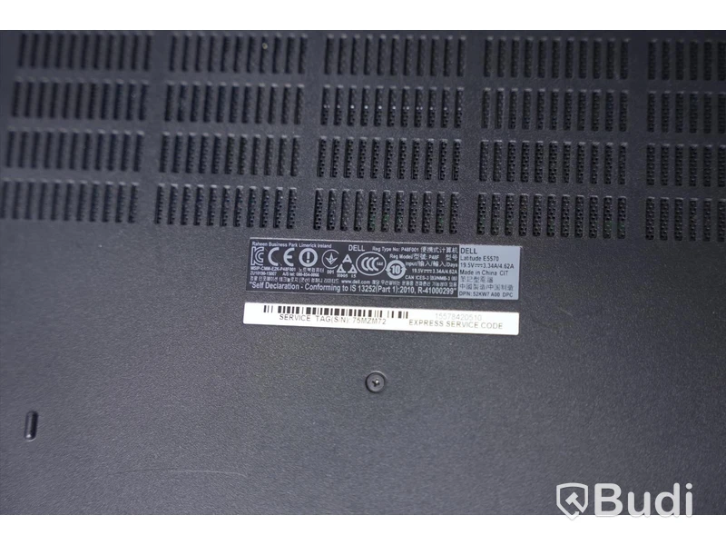 Dator DELL Latitude E5570, i5-6300U, 8 GB RAM, 256 GB SSD (Inget OS) ink Laddare