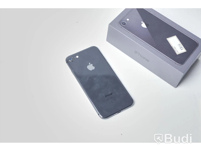 iPhone 8 - 64 GB, batterihälsa 96 procent, Saknar laddare