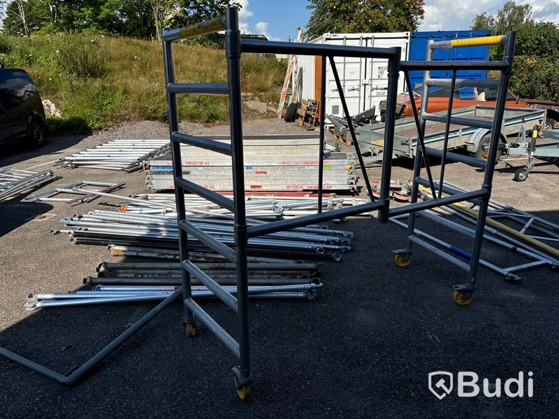 Byggställning, flera olika märken.
