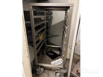 Rostfri rullvagn för plåtar