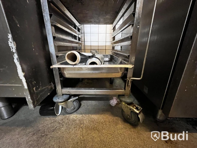 Rostfri rullvagn för plåtar
