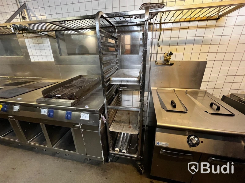 Rostfri rullvagn för plåtar