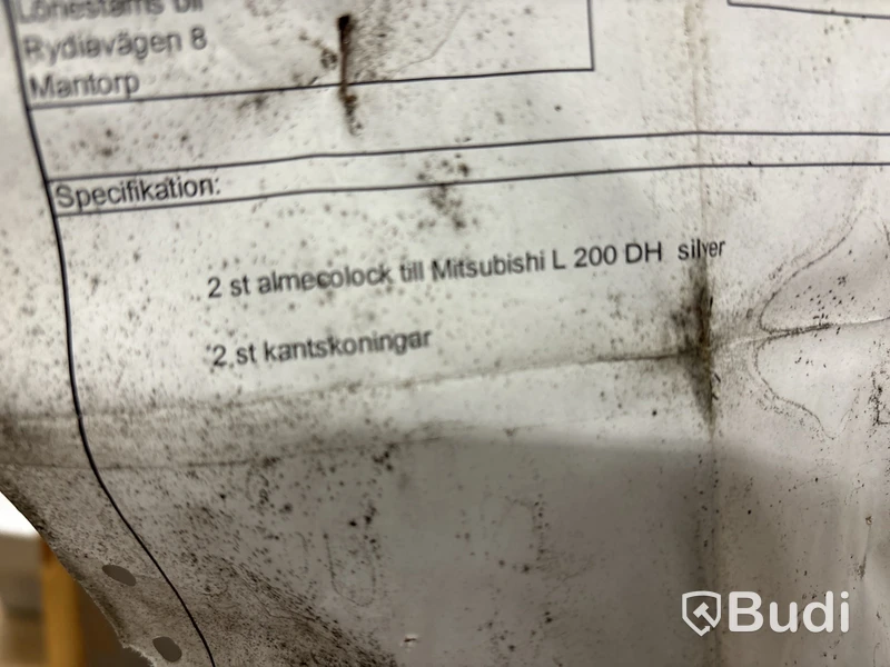 Flaklock Mitsubishi dubbelhytt