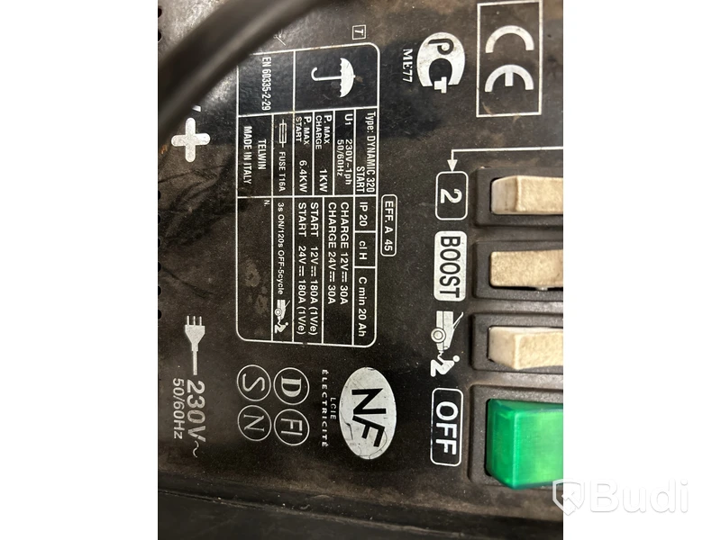 Laddare med startbooster, Telwin Dynamic 320