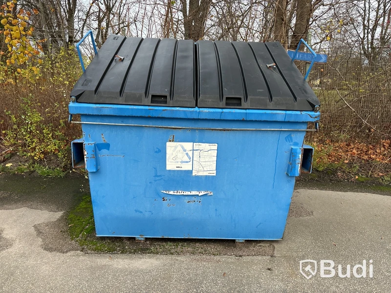 Sopcontainer med luckor
