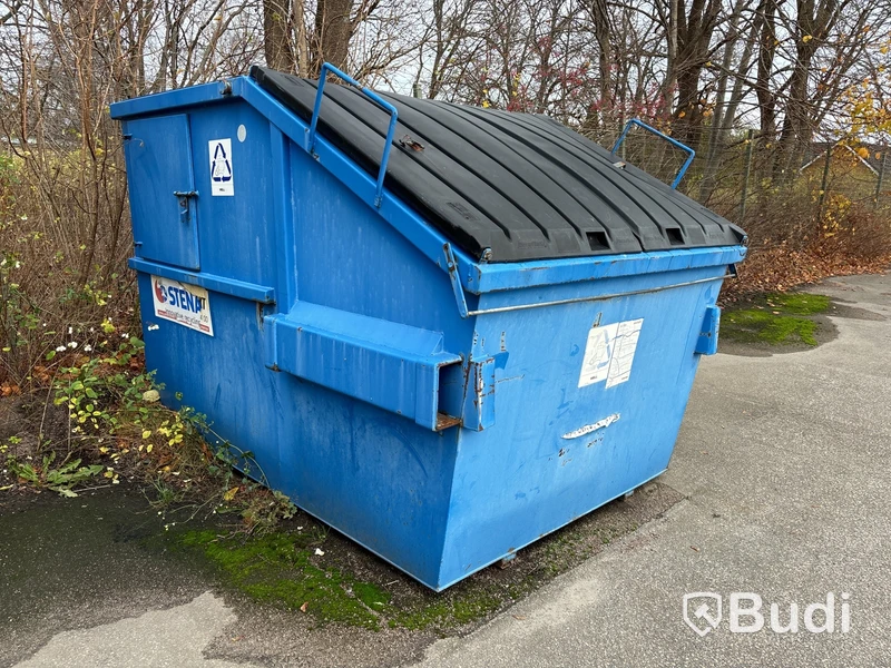 Sopcontainer med luckor