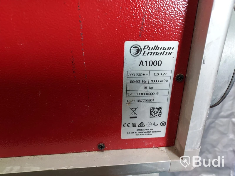 3 st Luftrenare Pullman Ermator A-700 samt A-1000