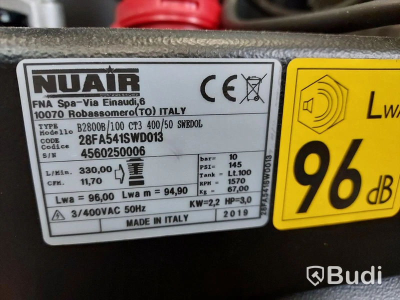Kompressor Nuair HP3 B2800B (nyskick)