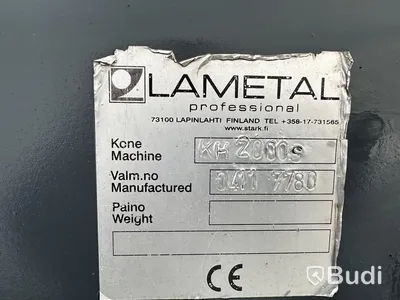 Sanduppsamlare Sopaggregat LAMETAL KH2000S.  Stora BM fäste