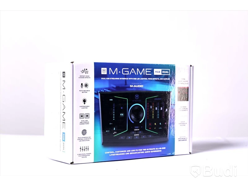 Mixerbord för streaming - M-Game RGB Dual. Ny.
