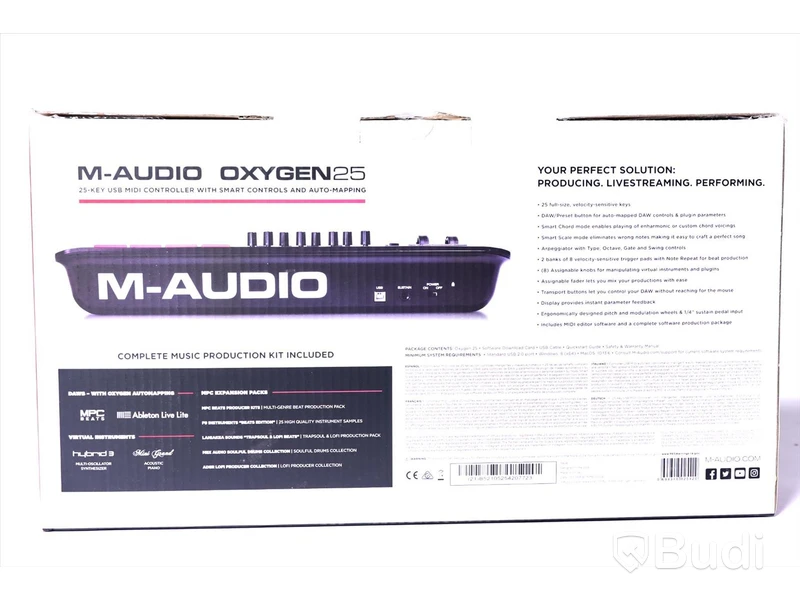 Midi Keyboard - M-AUDIO Oxygen 25. Ny.