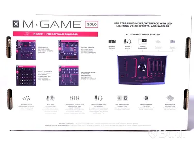Mixerbord för streaming - M-Game RGB Solo. Ny.