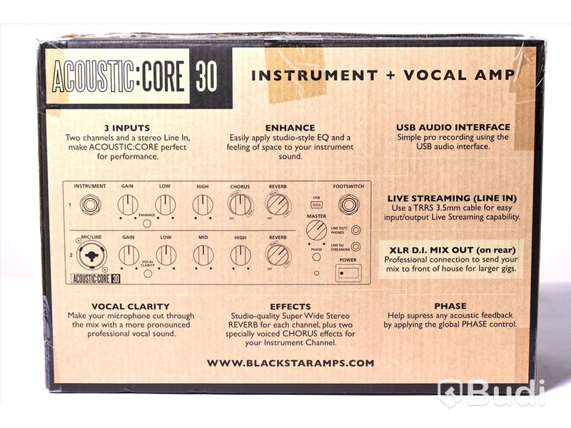 Förstärkare - Blackstar Acoustic:Core 30. Nypris ca 3000 kr. Ny, Obruten förpackning.