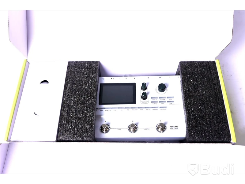 Förstärkarsimulator och multipedal - Mooer GE250 Amp Modelling & Multi Effects. Nypris ca 5000 kr. Ny.