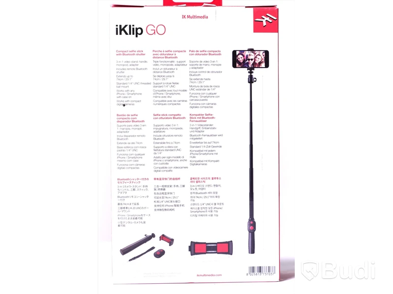 Selfie stick - IK Multimiedia iKlip Go. Ny.