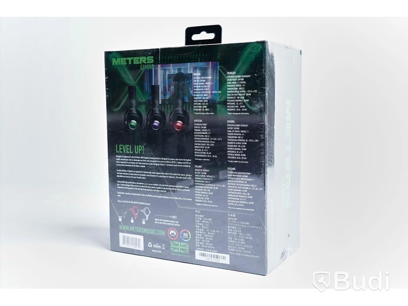 Hörlurar - Ashdown Engineering Meters Gaming Level Up Silver, NY. Nypris ca 1100kr