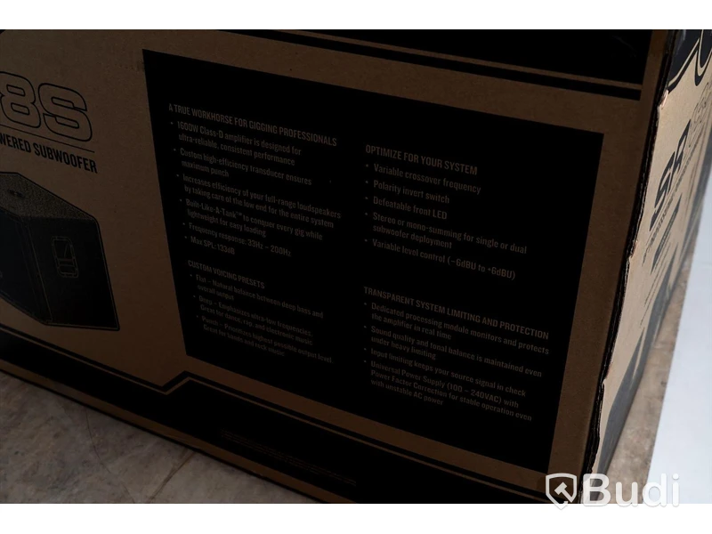 Subwoofer - Mackie SR18S. Nypris ca 12000kr