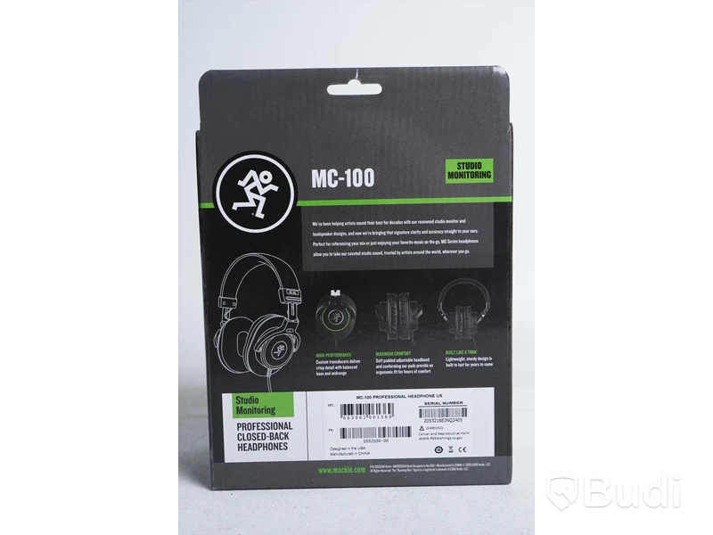 Hörlurar 2st - Mackie MC-100. Nypris ca 600kr/st