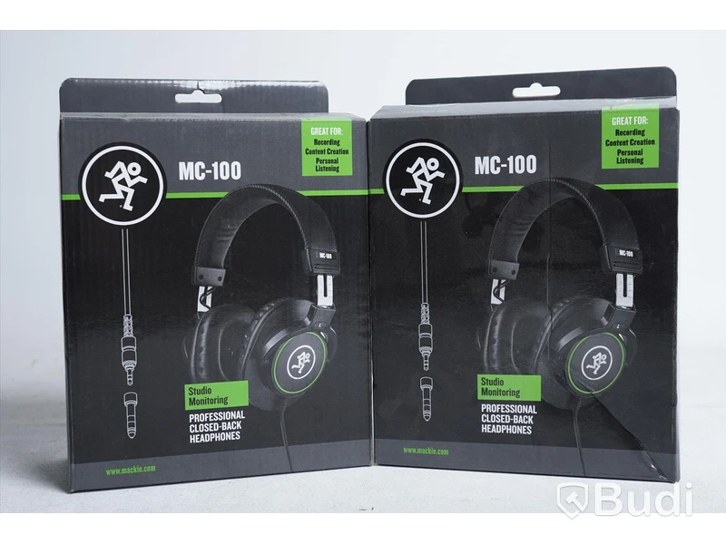 Hörlurar 2st - Mackie MC-100. Nypris ca 600kr/st