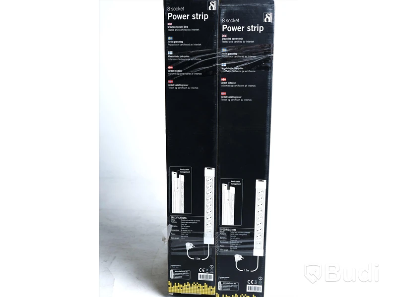 Grendosa 6 st - Deltaco 8 Socket Power Strip