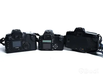 3 st. Kameror & 1 st. kameraväska, Canon EOS 350 Digital, EOS D60 & EOS 10. Obs! Okänd funktion.