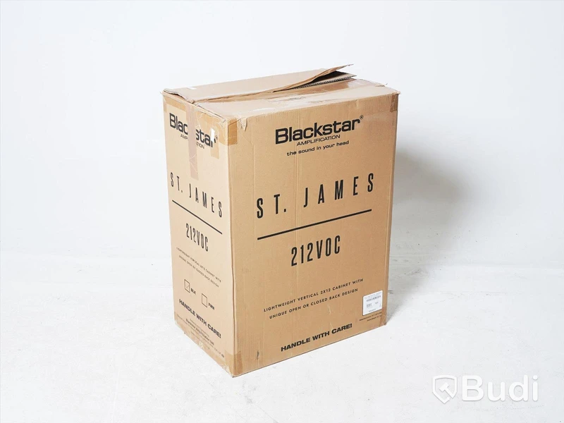 Högtalarkabinett Blackstar St James 212VOC, svart. Obs! Retur, osäker funktion.