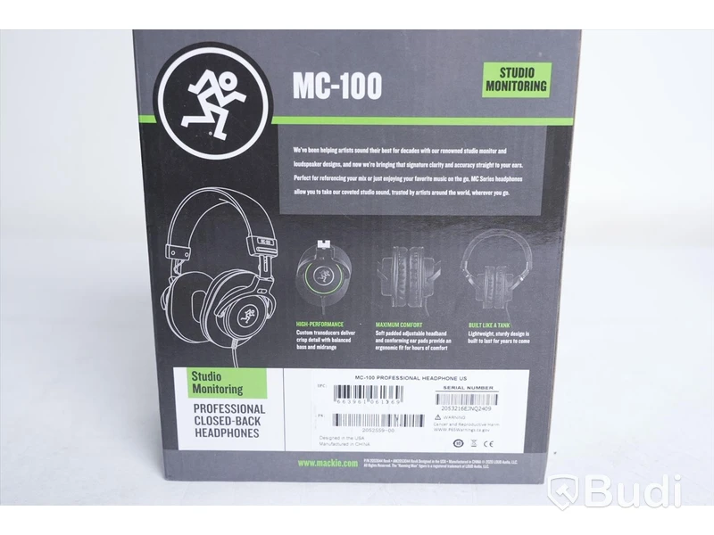 Hörlurar 2 st - Mackie MC-100. Nypris ca 500 kr/st