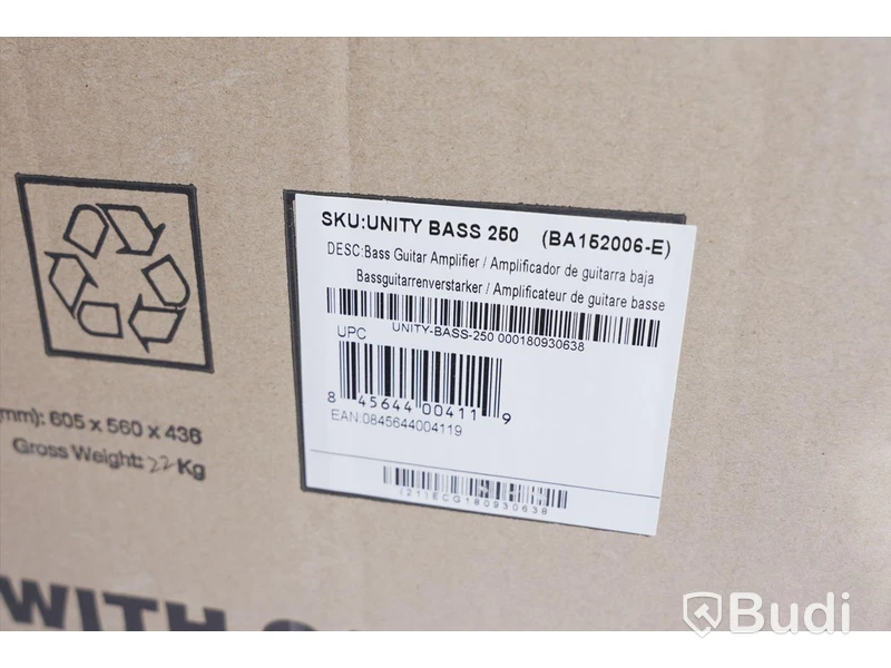 Basförstärkare - Blackstar Unity Bass U250. Nypris ca 6.700 kr