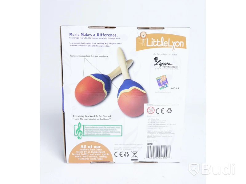 Musikinstrument till barn - LittleLyon maracas och blockflöjt. Nypris ca 3000 kr. Ny.