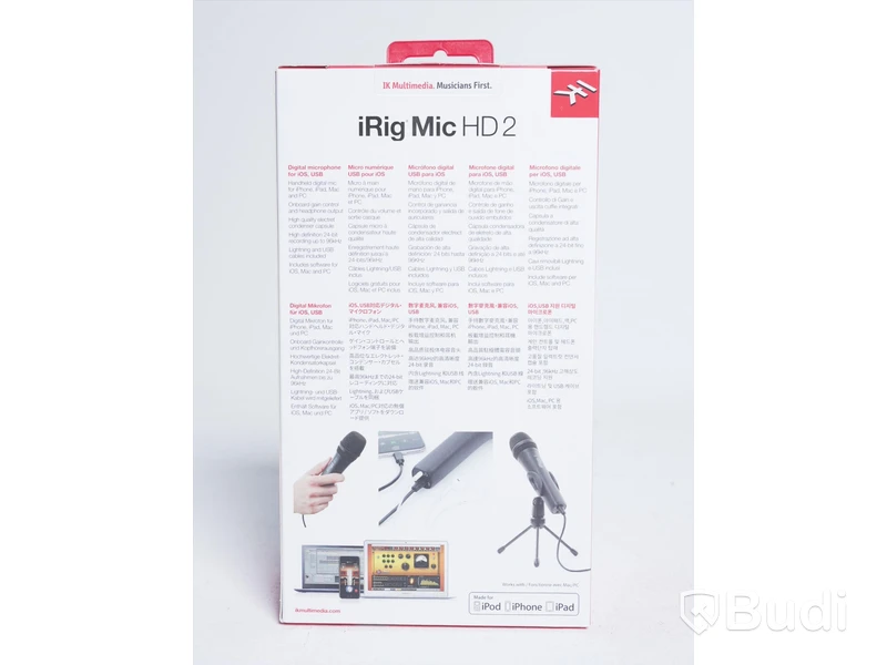Kondensatormikrofon - iRig Mic HD 2. Nypris ca 1100 kr. Ny.