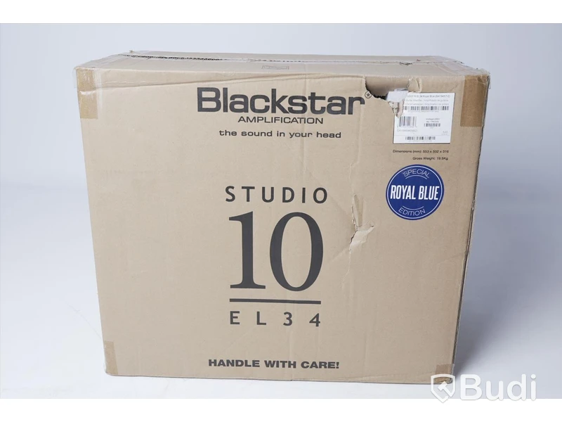 Gitarrförstärkare - Blackstar Studio 10 EL34 Royal Blue, Ny. Nypris ca 7900kr