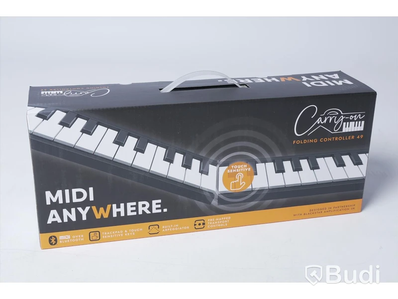 Midi Keyboard - Carry On Folding Controller 49 Black, Ny. Nypris ca 1500kr