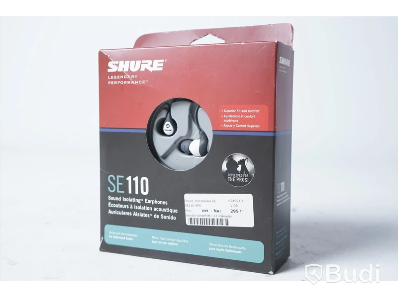 Hörlurar - Shure SE110. Nypris ca 699kr