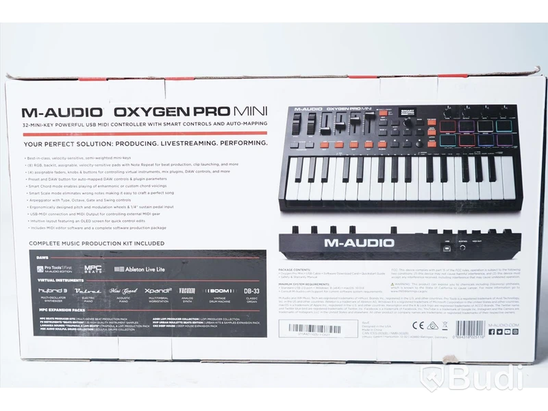 Keyboard - M-Audio Oxygen Pro Mini. Nypris ca 1300kr
